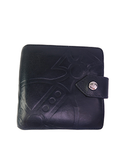 Vivienne Westwood Oversized Orb Wallet, Leather, Black, 1
